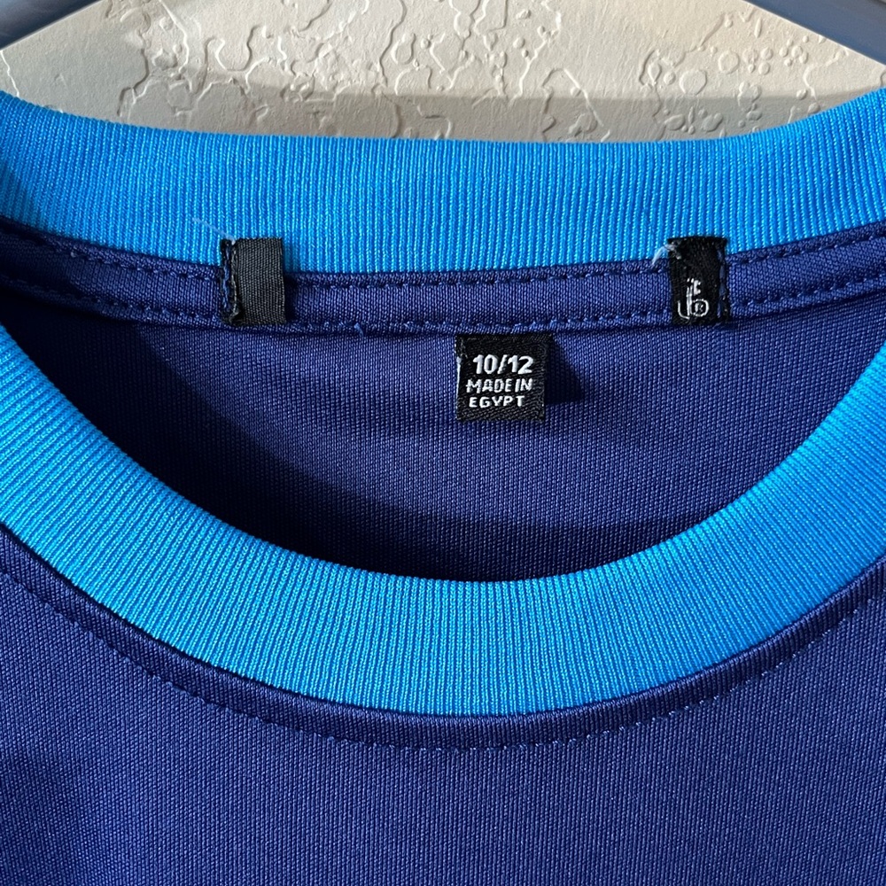 Boy Beverly Hills Polo Club Matching Set Navy and Light Blue Tee - Picture 4 of 7